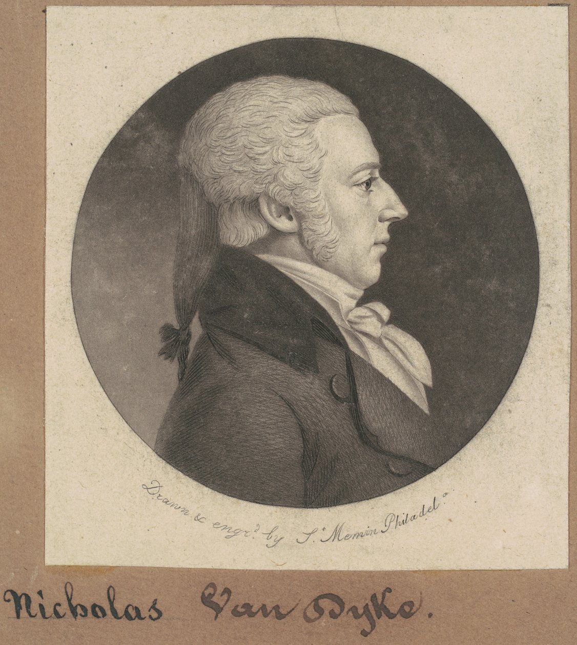 Nicholas Van Dyke 作者 Charles BJ Fevret de Saint Memin