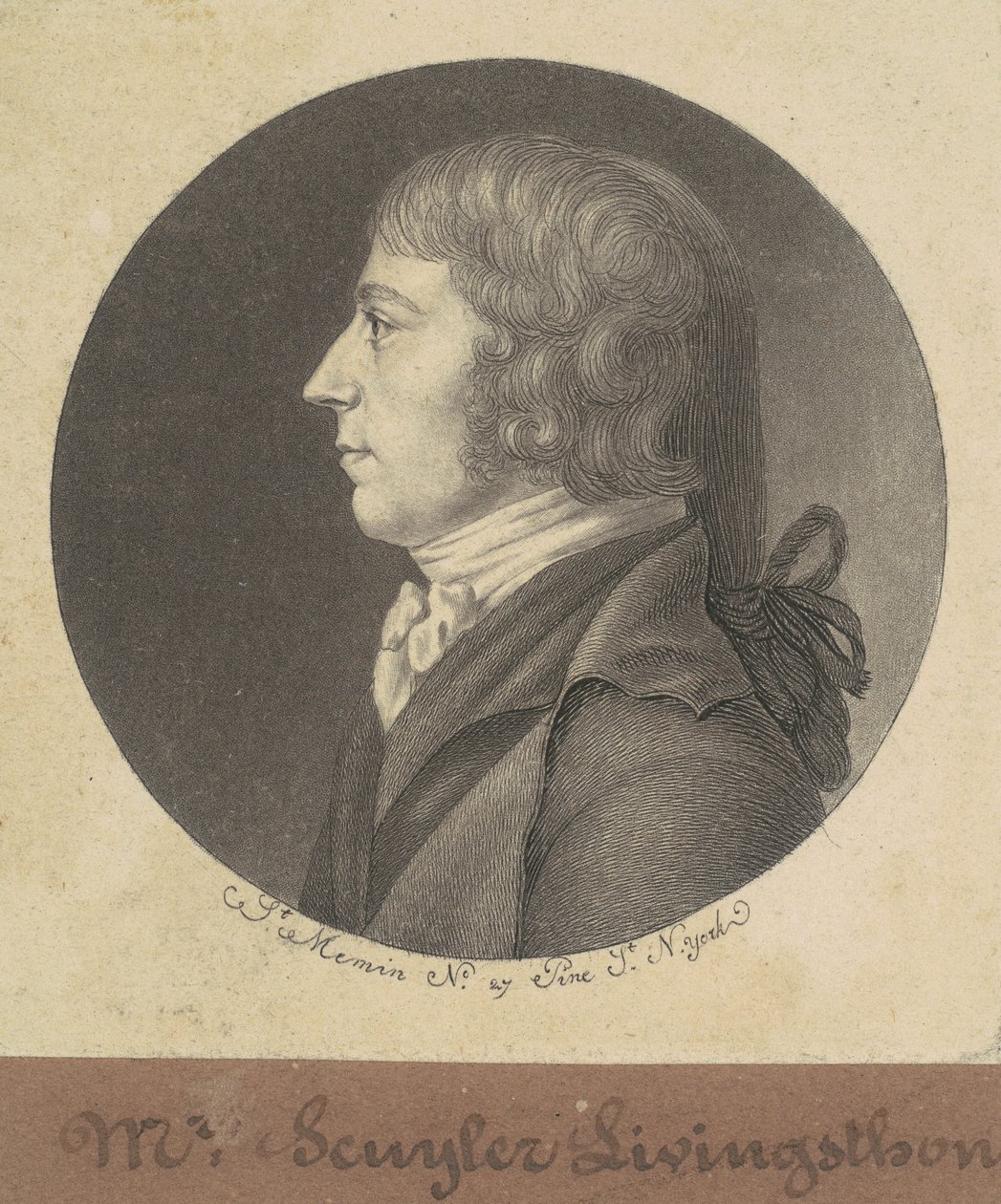 Peter Schuyler Livingston 作者 Charles BJ Fevret de Saint Memin