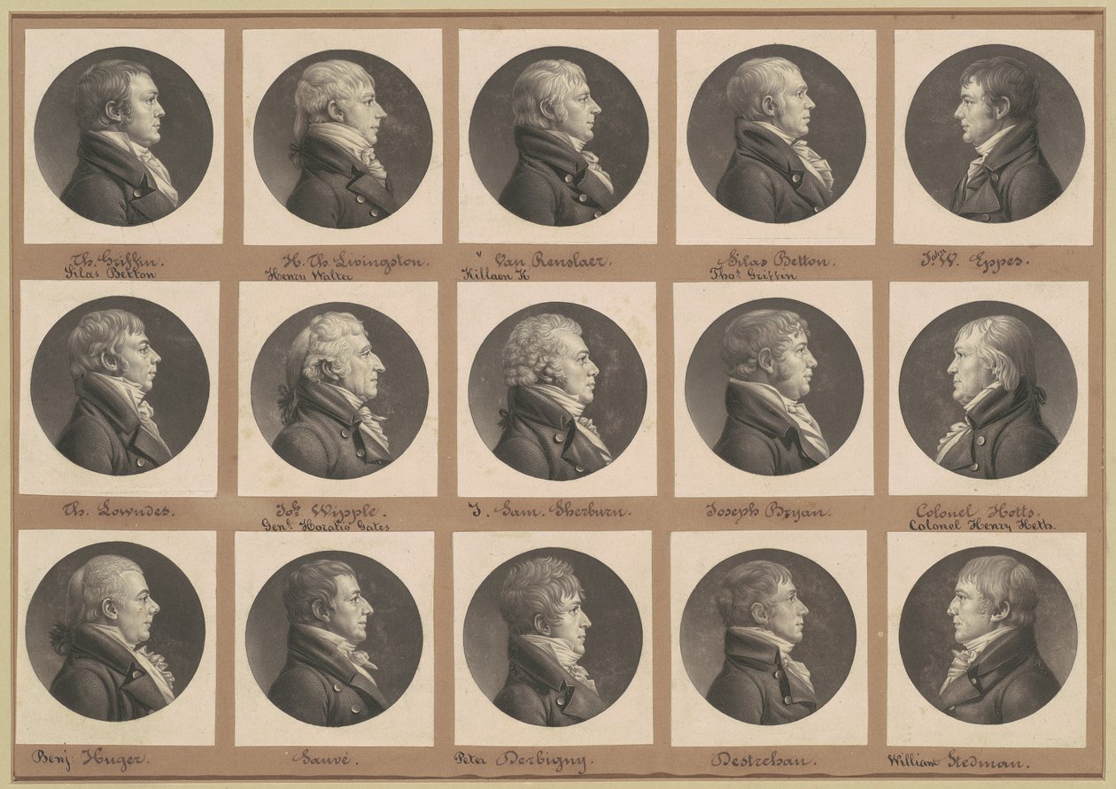 圣-梅明肖像画集，第32组 作者 Charles BJ Fevret de Saint Memin