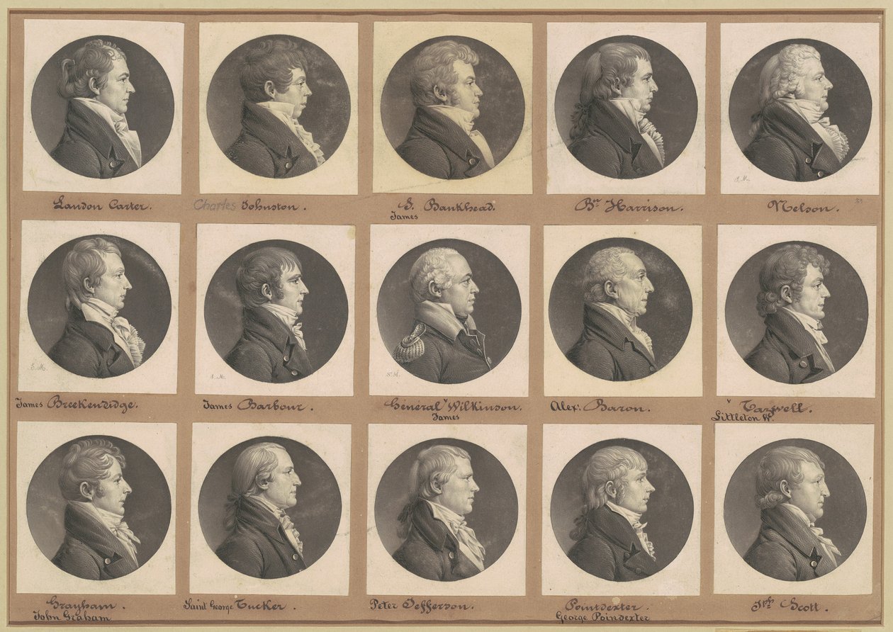 圣梅明肖像画收藏，第39组 作者 Charles BJ Fevret de Saint Memin