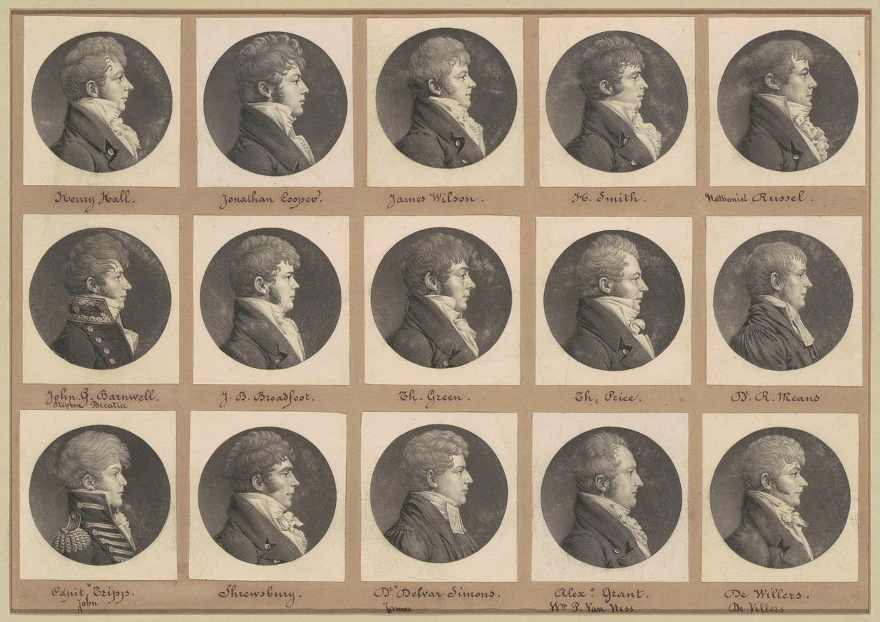 圣梅明肖像画收藏，第46组 作者 Charles BJ Fevret de Saint Memin