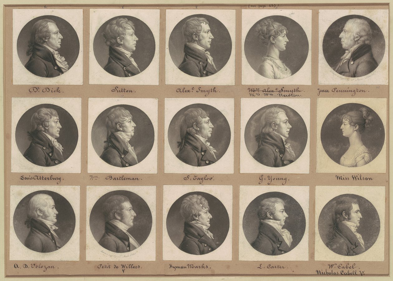 圣梅明肖像画集，第49组 作者 Charles BJ Fevret de Saint Memin