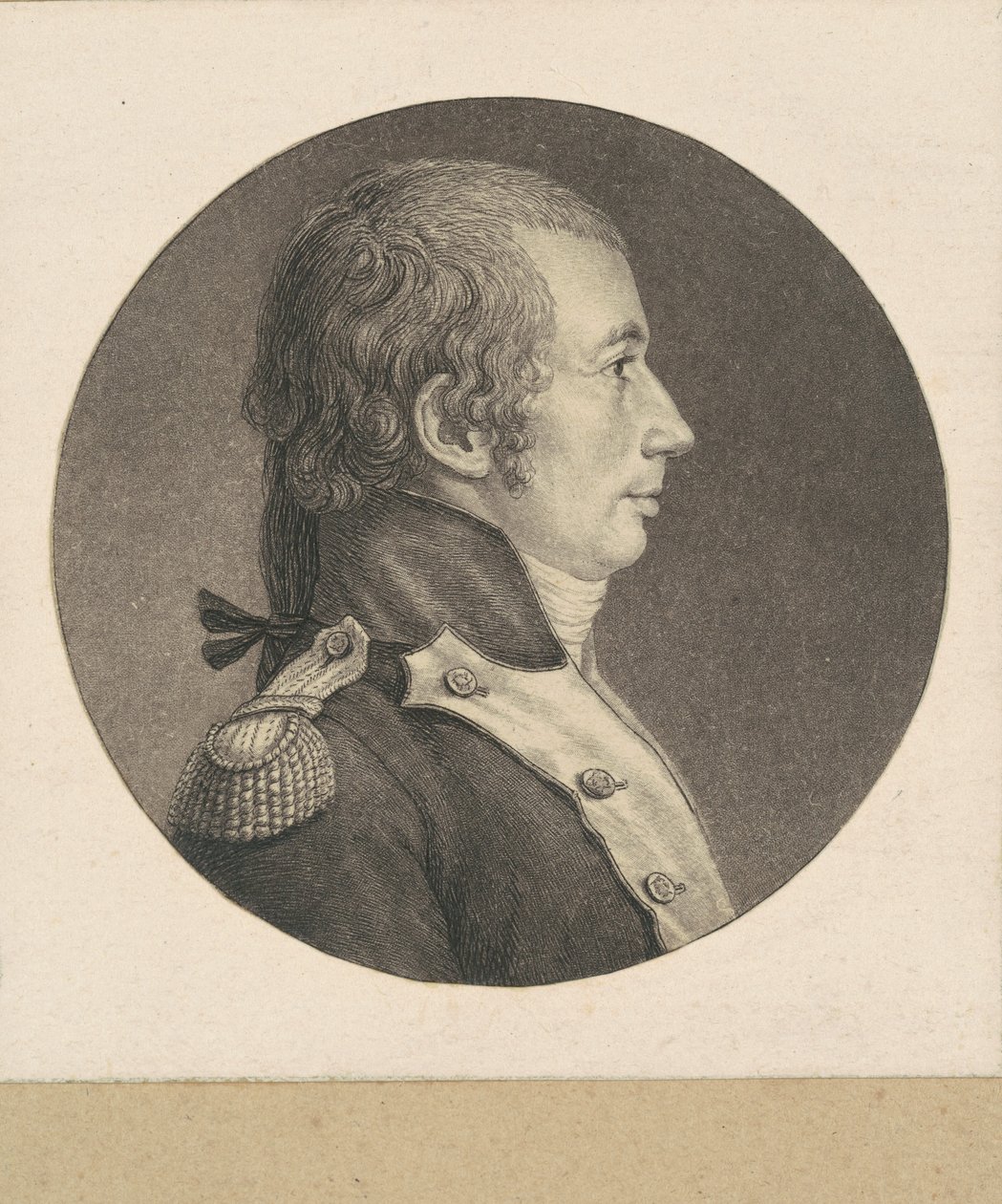 不明身份的法国步兵上校 作者 Charles BJ Fevret de Saint Memin
