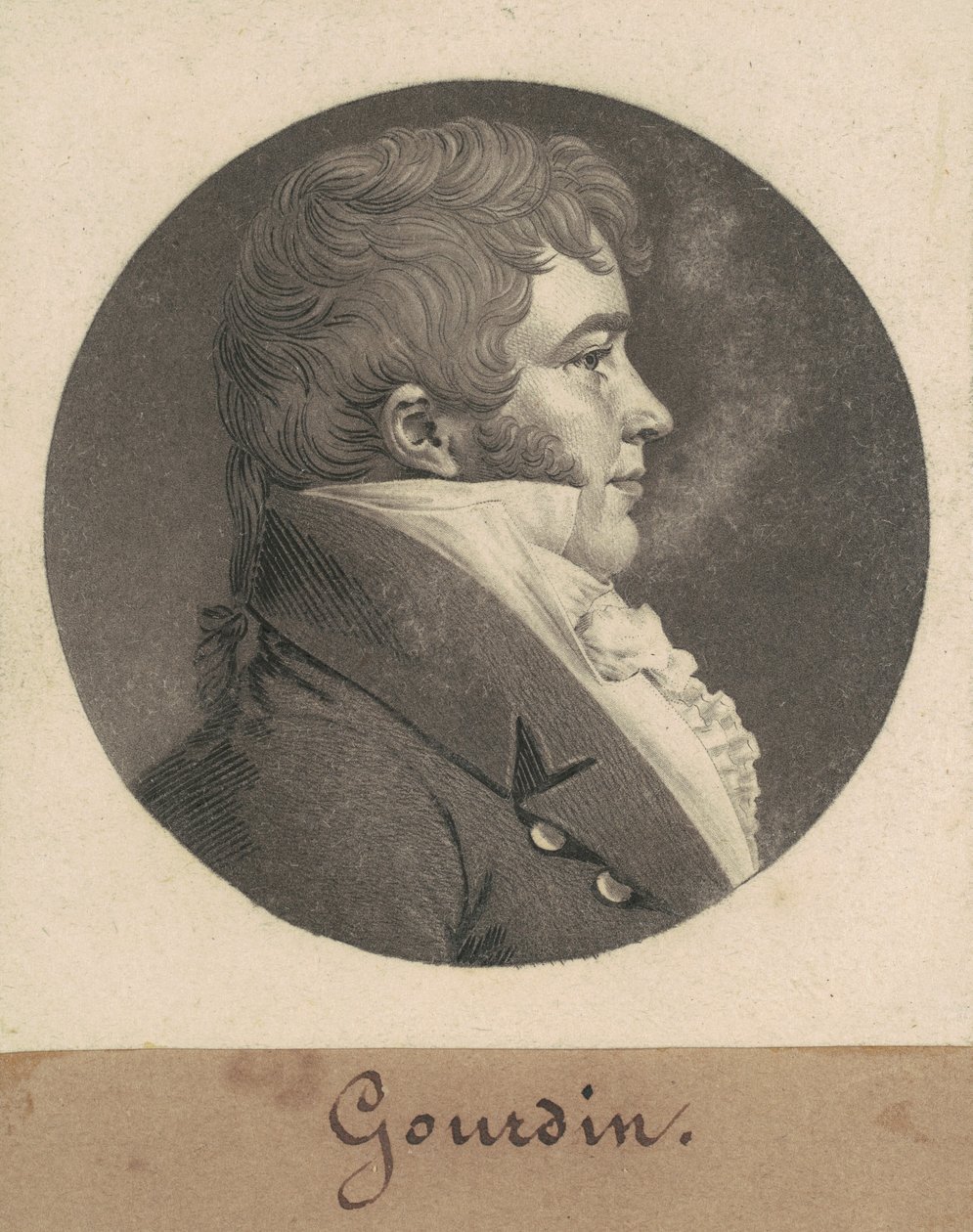 不明身份男子 作者 Charles BJ Fevret de Saint Memin