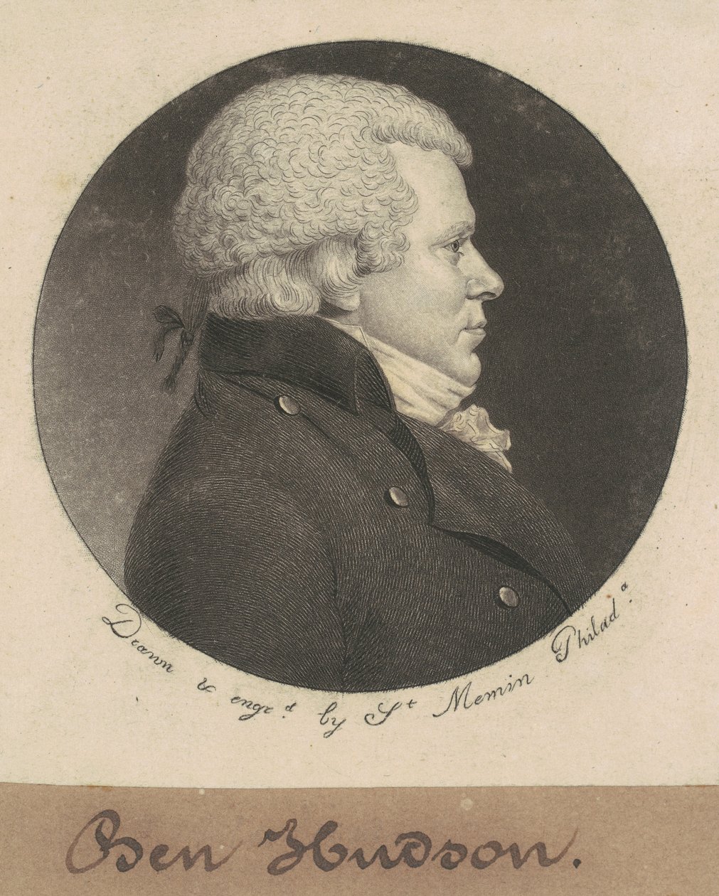 威廉-哈德森 作者 Charles BJ Fevret de Saint Memin