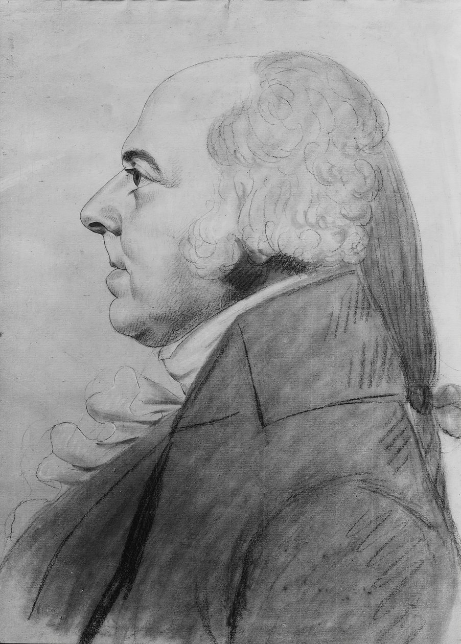 约翰·亚当斯（John Adams），1800-1801年。 作者 查尔斯·巴尔塔撒（Charles Balthazar）朱利安·费维特·德·圣梅敏
