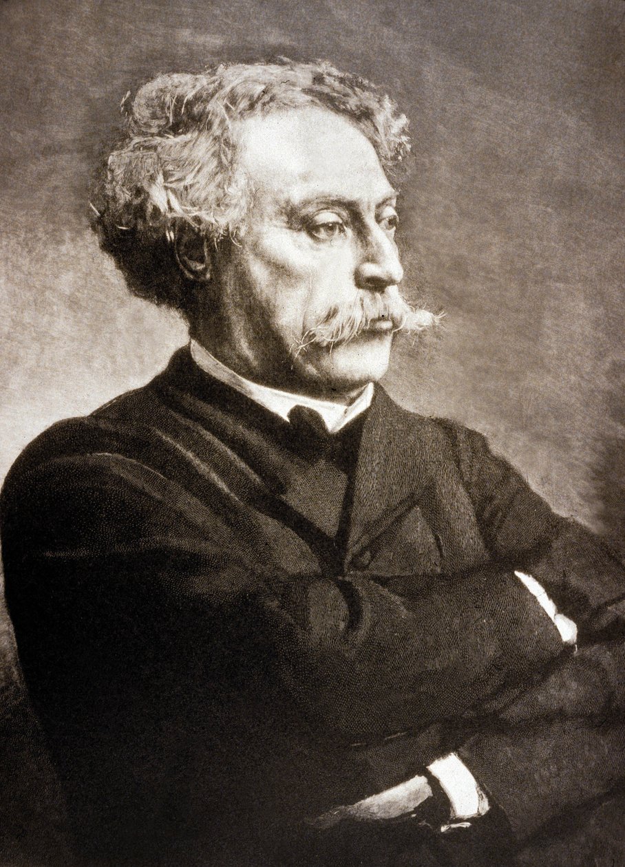亚历山大·杜马斯·菲尔斯（Alexandre Dumas Fils，1824-1895 年）法国作家，仿莱昂·博纳（雕刻） 作者 查尔斯·鲍德