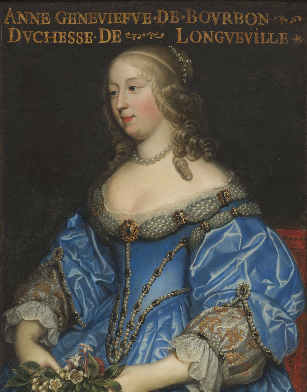 Anne-Genevieve Bourbon-Conde 1619-1679，Longueville公爵夫人，17世纪中期.. 作者 查尔斯·博布伦