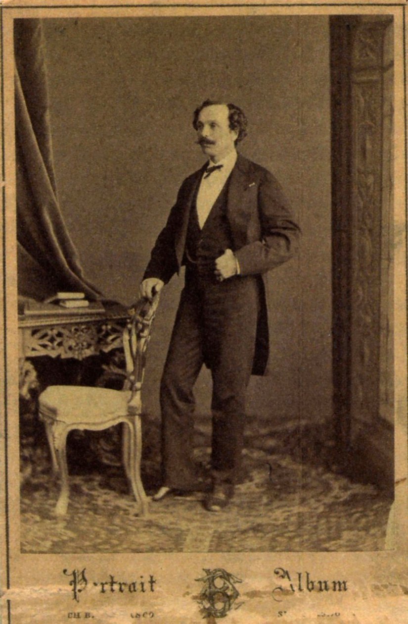 Marius Petipa，俄罗斯芭蕾舞演员兼编舞，c1855 作者 查尔斯·贝加马斯科