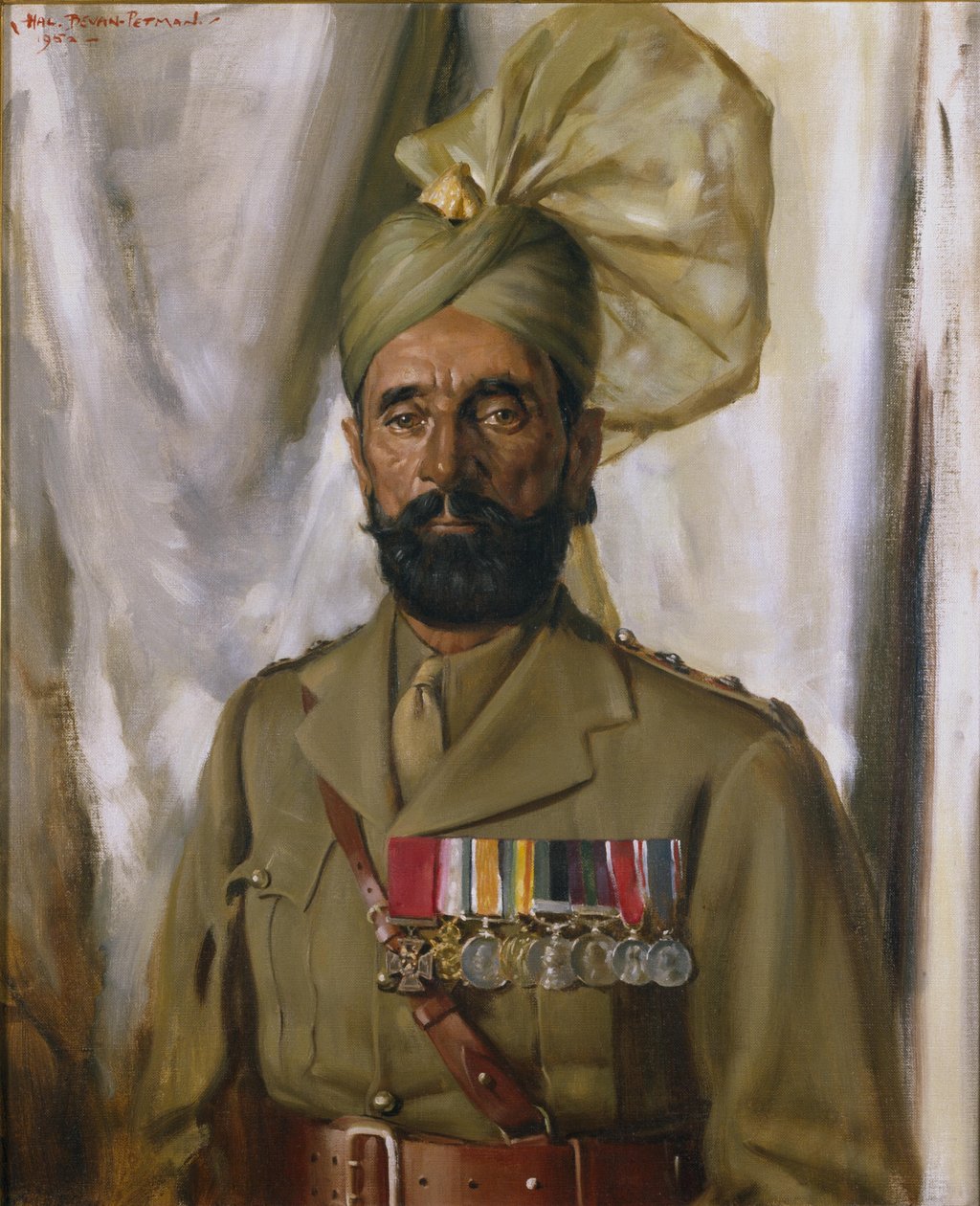 Subadar Khudadad Khan VC，第10俾路支军团，c.1914-35 作者 查尔斯·贝文