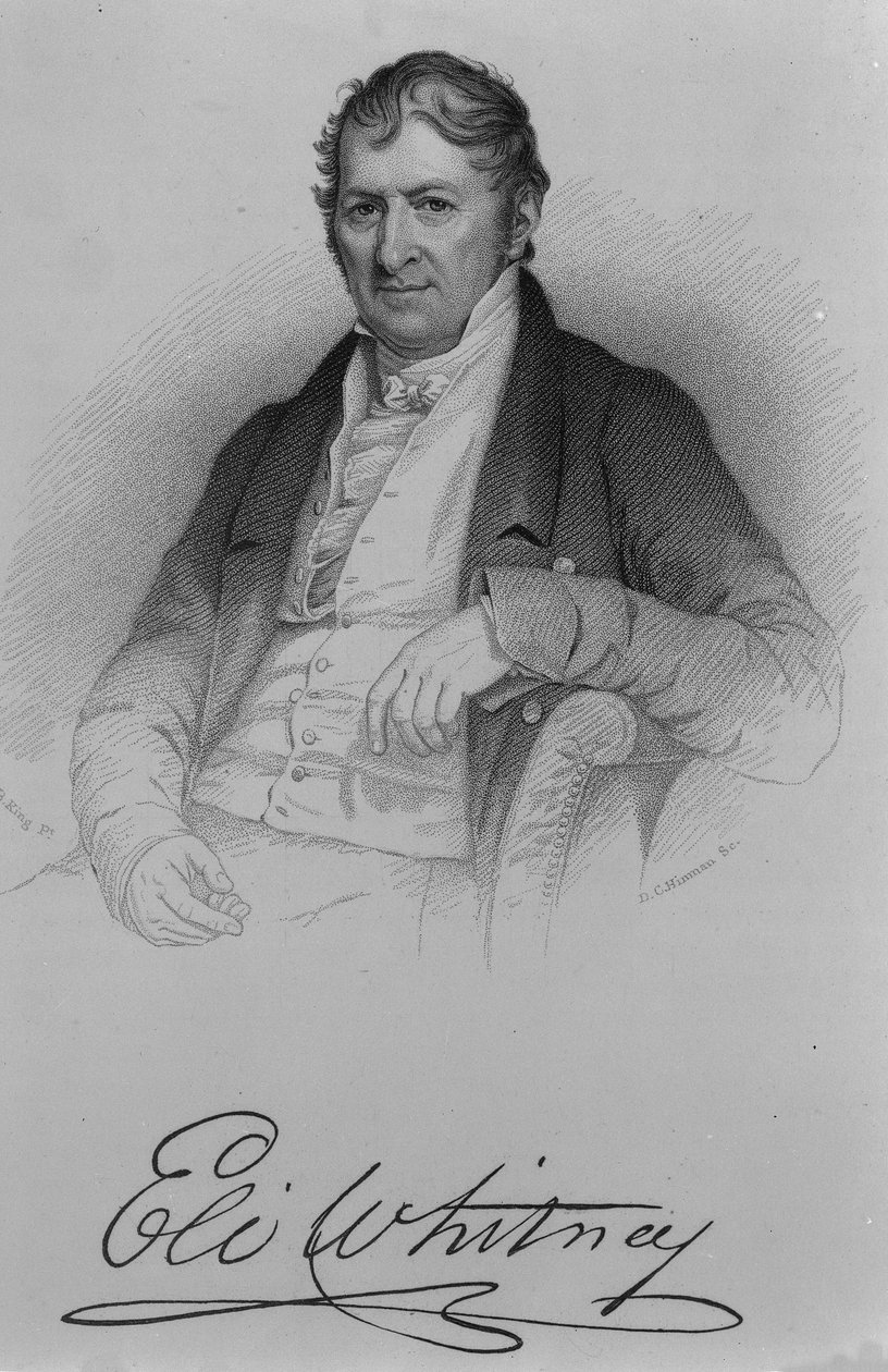 Eli Whitney，由DC Hinman雕刻，1846年 作者 查尔斯·伯德·金