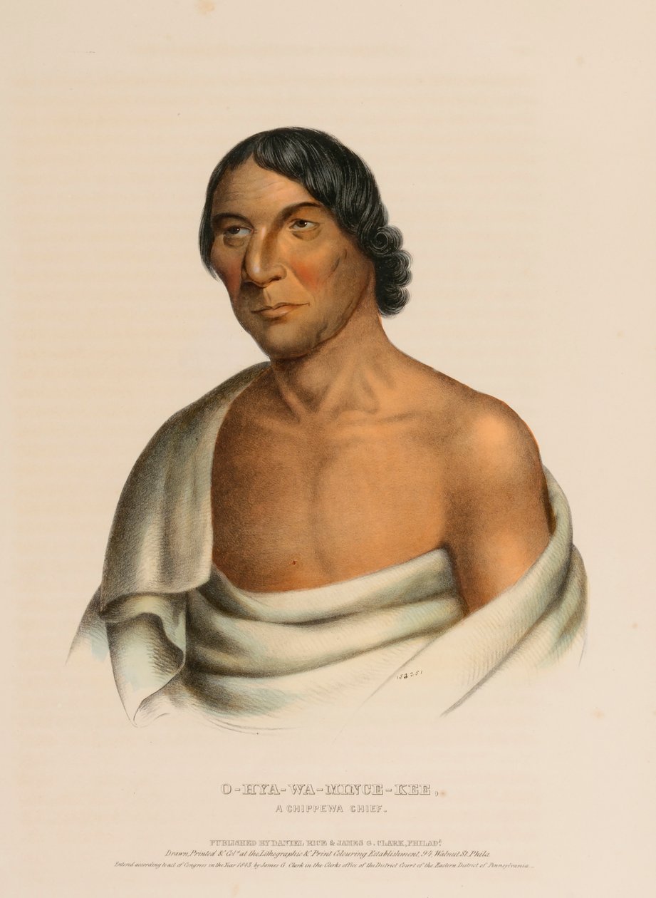 O-HYA-WA-MINCE-KEE, A CHIPPEWA CHIEF. 作者 查尔斯·伯德·金