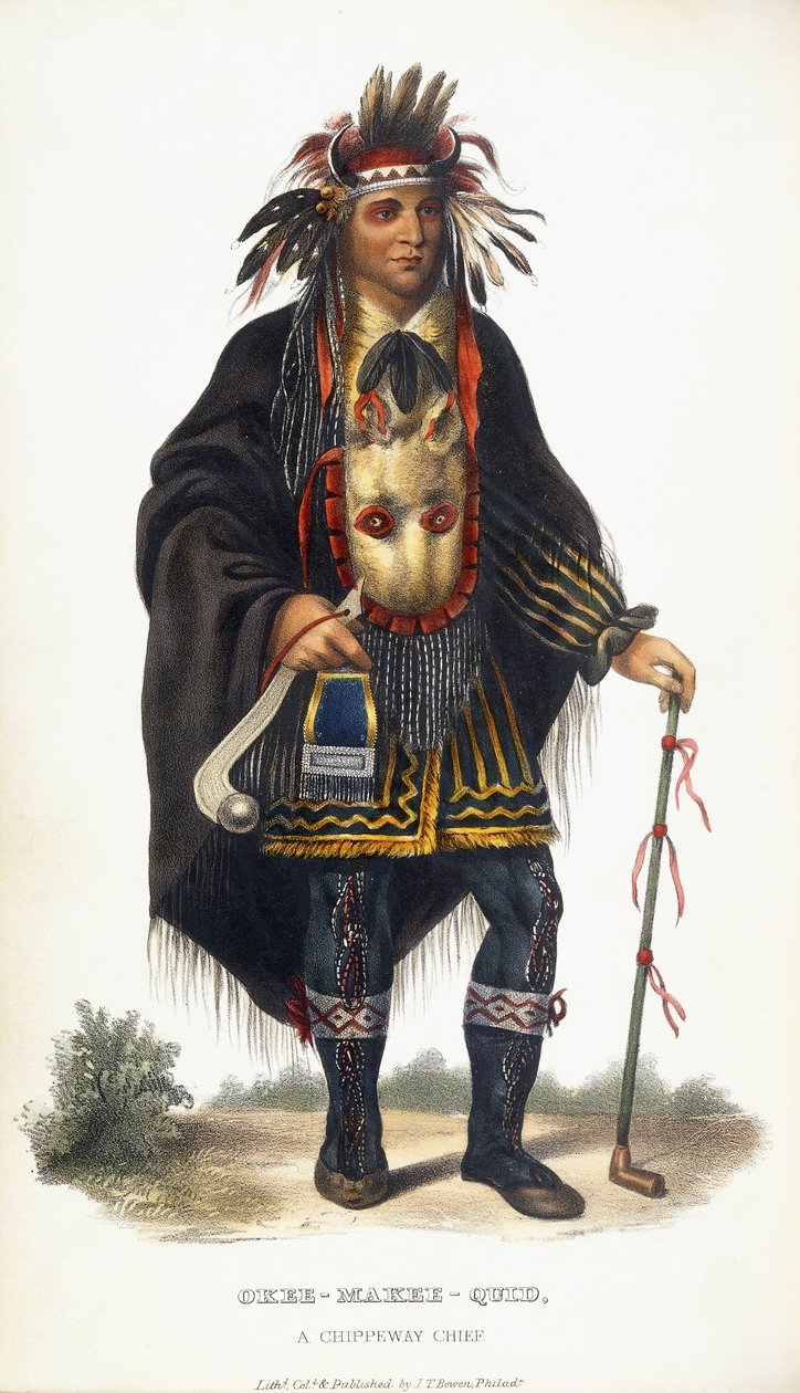 奇珀威酋长Okee-Makee-Quid，1854年 作者 查尔斯·伯德·金