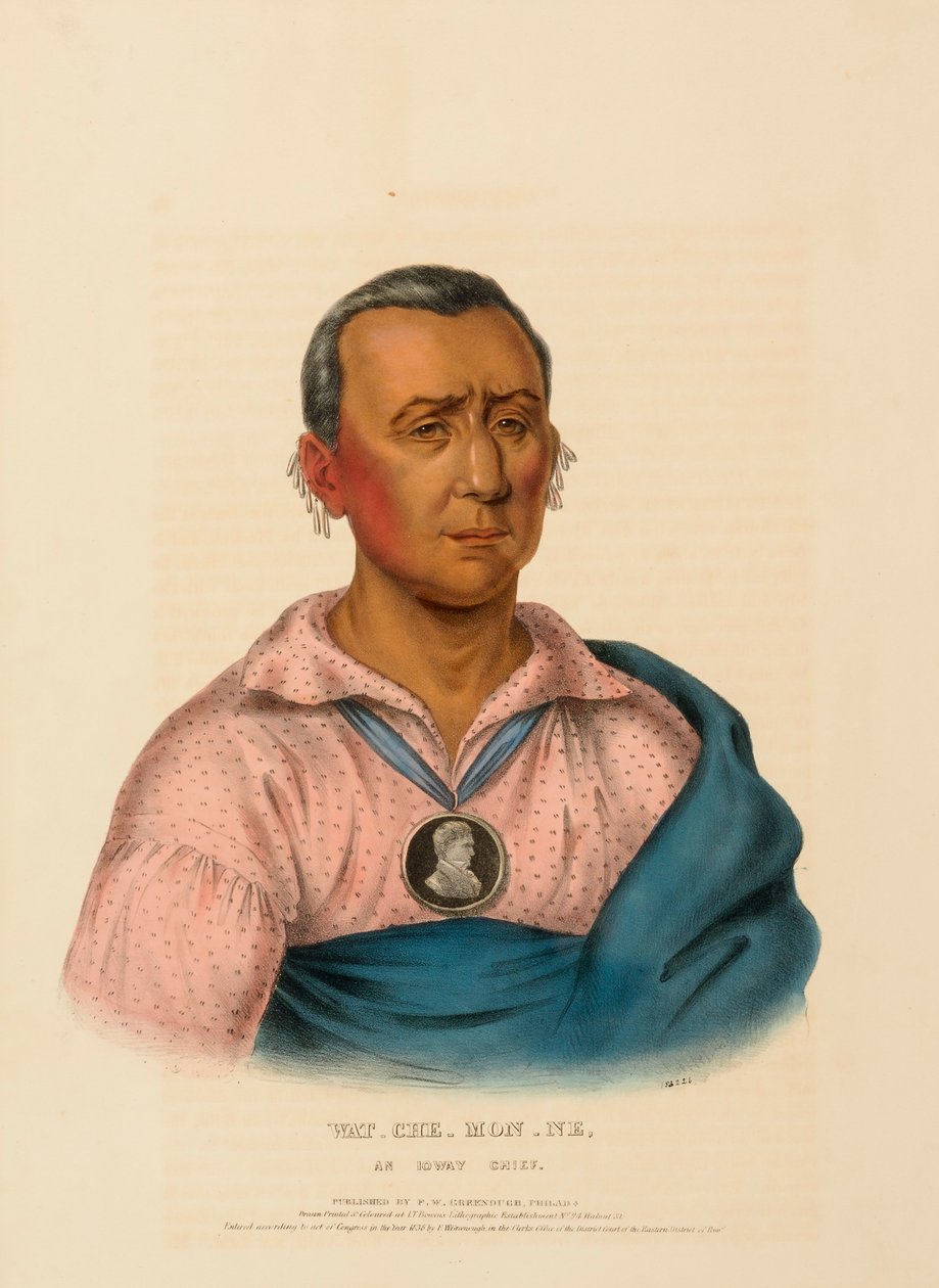 WAT-CHE-MON-NE, AN IOWAY CHIEF. 作者 查尔斯·伯德·金
