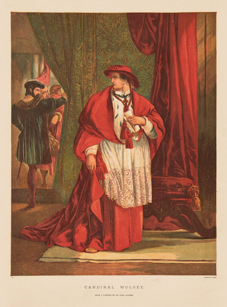 红衣主教托马斯·沃尔西 作者 Charles Blair & Leighton George Cargill (1826 95) (Leighton Bros) 礼顿