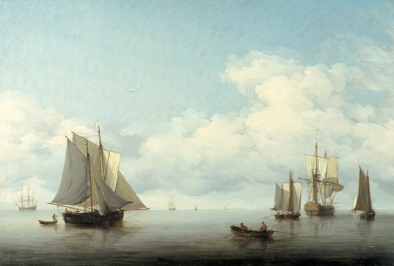 海景与航运》，1743-1759年 作者 查尔斯·布鲁金