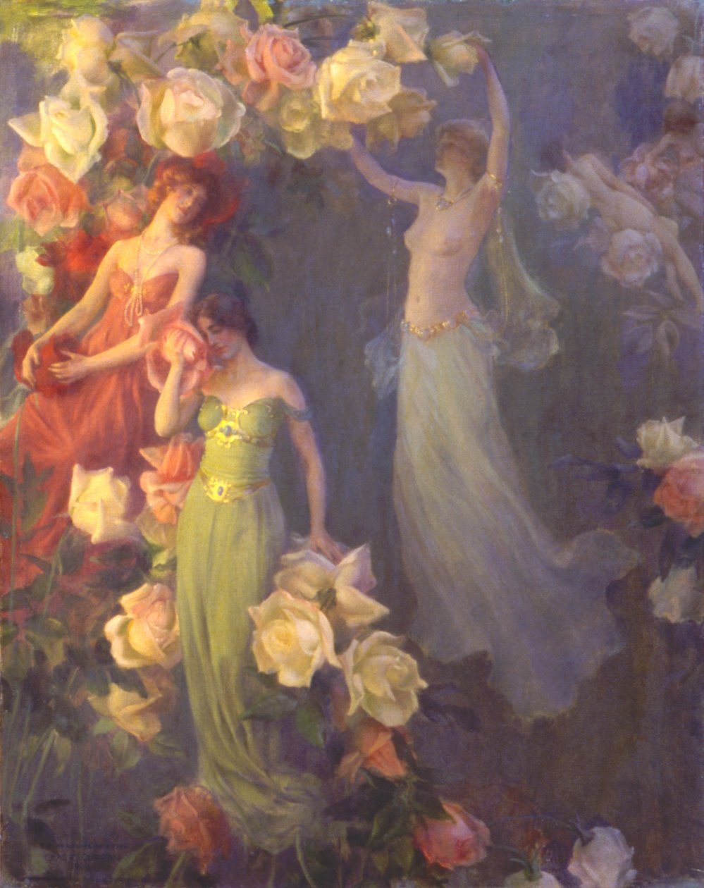 玫瑰的芬芳》，1902年。 作者 查尔斯·C·柯兰