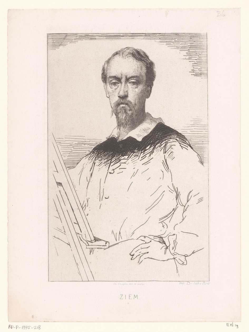Portret van Félix François Georges Philibert Ziem
画作和石版画（系列名称） 作者 查尔斯·卓别林