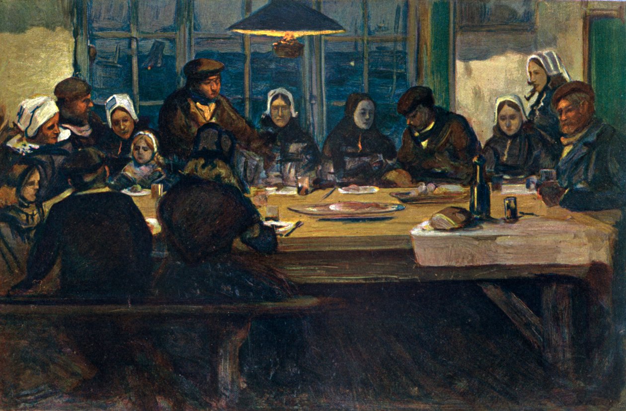 Le Repas DAdieu，1899年。 作者 查尔斯·科特