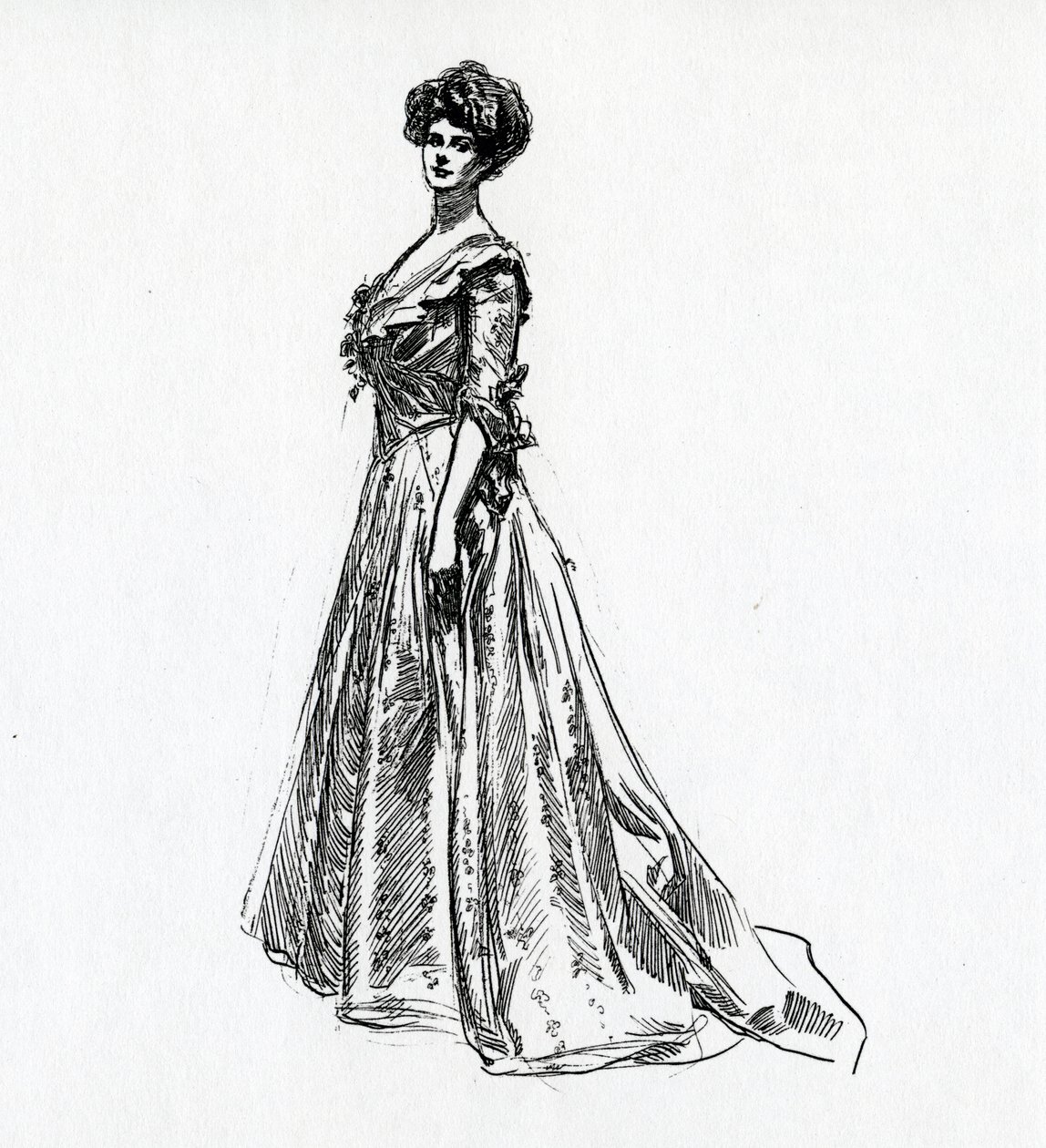 一个吉布森女孩，c.1902 作者 查尔斯·达纳·吉布森