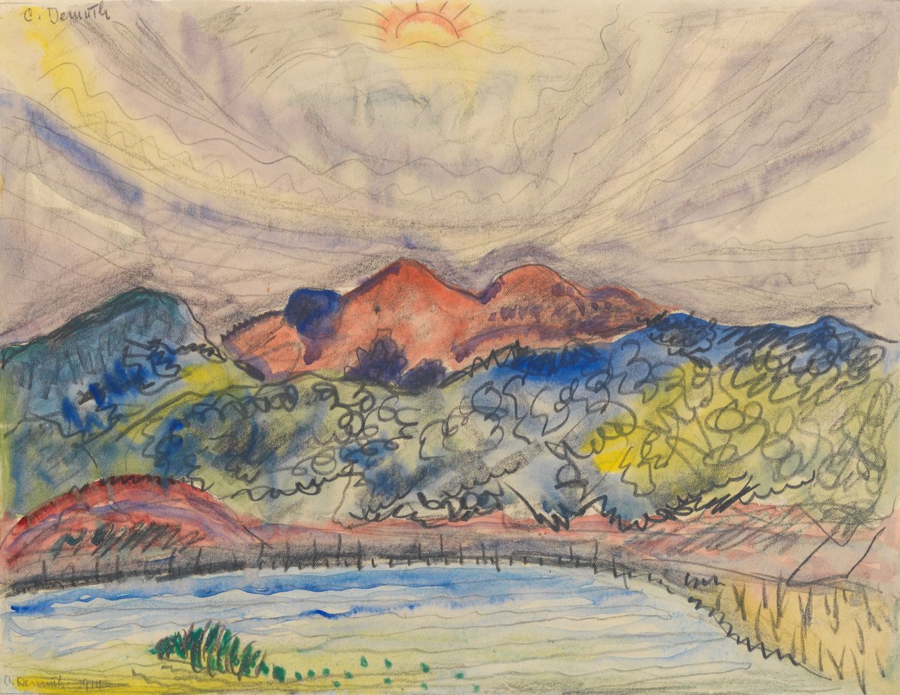 早期景观，1914年 作者 查尔斯·德穆斯