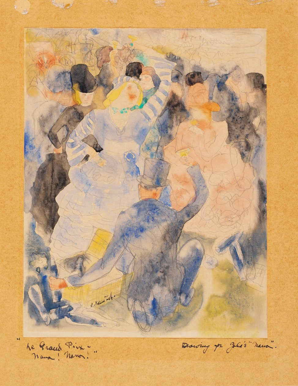 Zolas Nana，1915-16（纸上写着） 作者 查尔斯·德穆斯