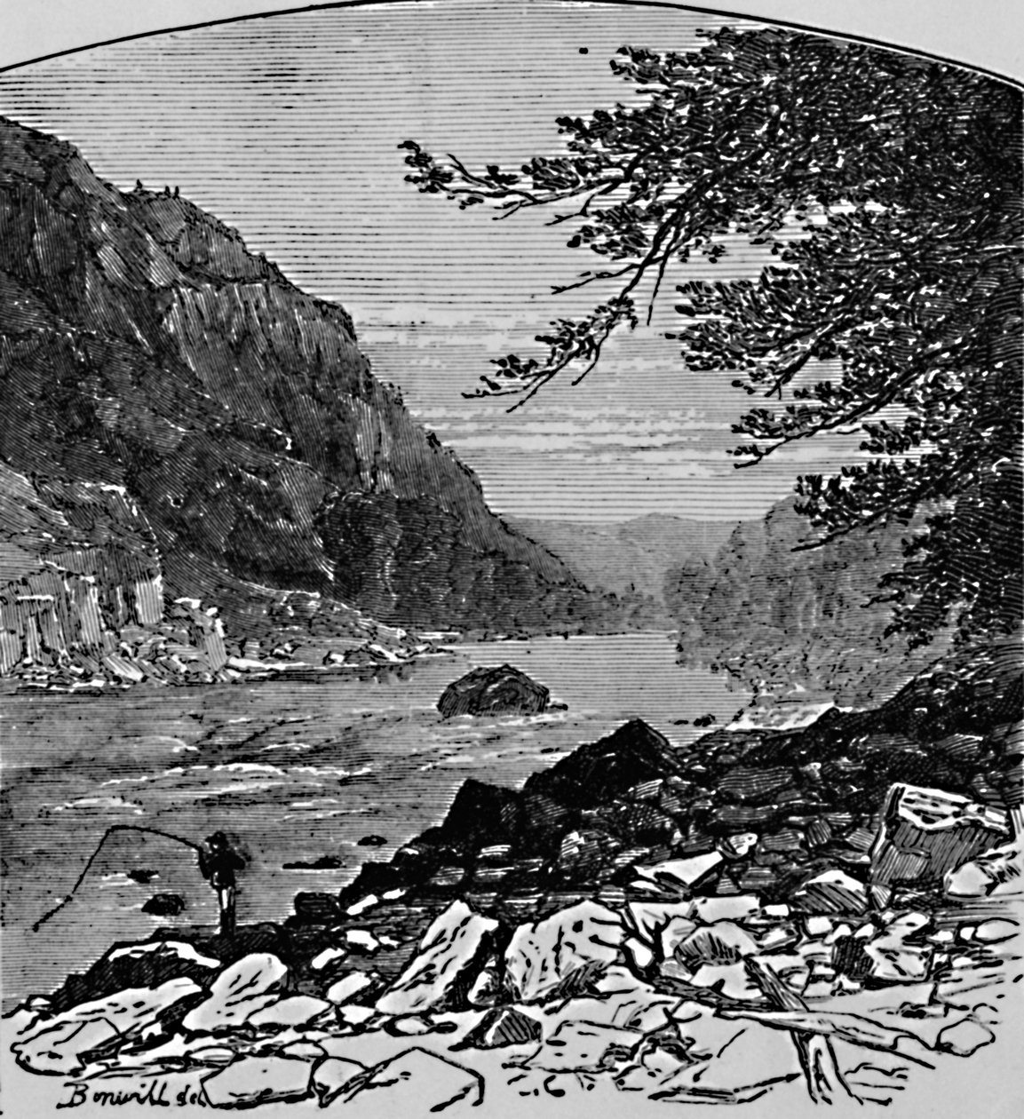 下卡农区，1883年 作者 查尔斯·E·H·邦威尔