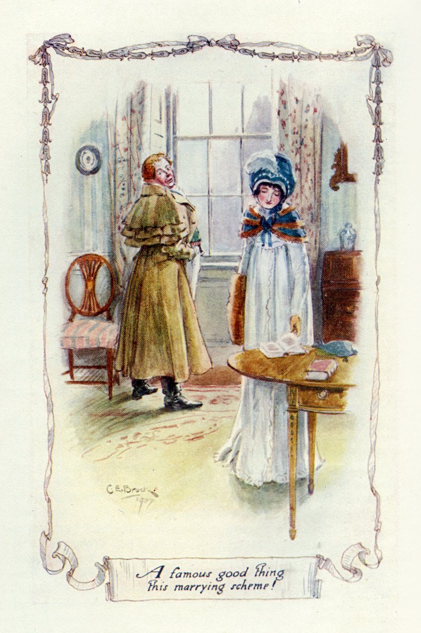 这个结婚计划的着名好事，1907年（插图） 作者 查尔斯·埃德蒙·布洛克