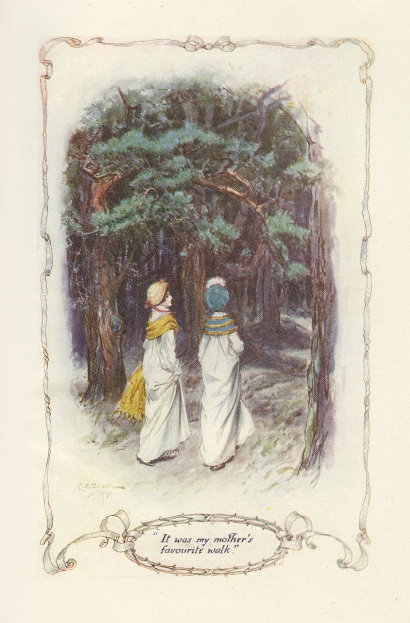 这是我妈妈最喜欢的散步，1907年（插图） 作者 查尔斯·埃德蒙·布洛克