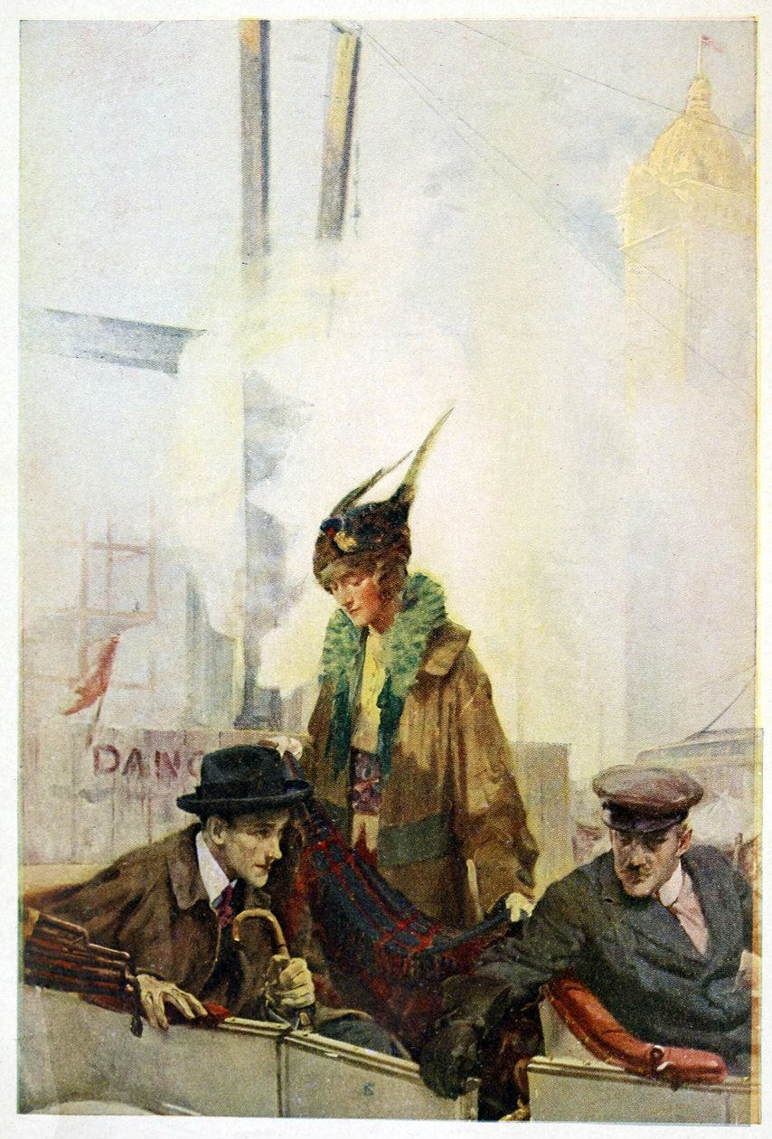 比布斯的归来，来自The Turmoil，酒吧。 1915 年（彩色平版印刷） 作者 查尔斯·爱德华·钱伯斯