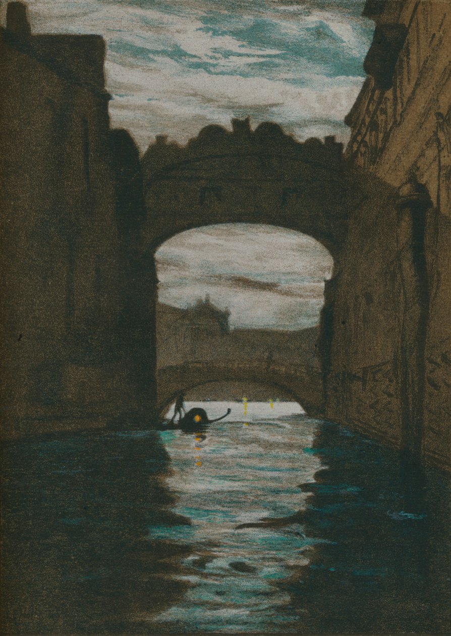 叹息桥，c1860 作者 查尔斯·爱德华·霍洛威