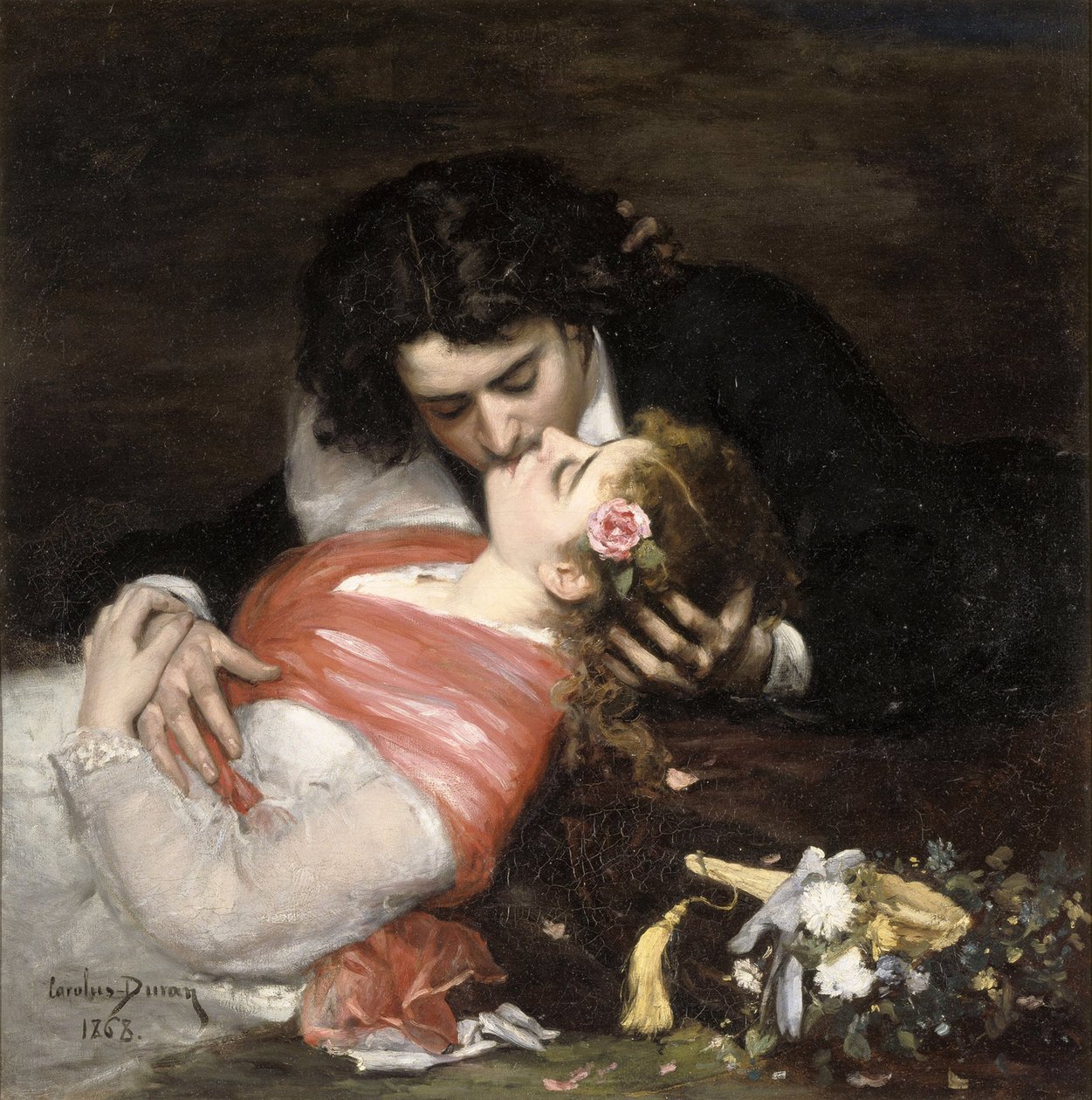 Le Baiser, 1868. 作者 查尔斯·埃米尔·奥古斯特·卡洛勒斯·杜兰