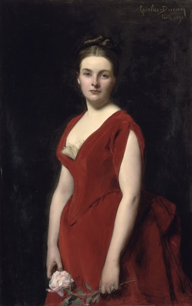伯爵夫人安娜·亚历山德罗夫娜·奥博伦斯卡娅的肖像1861-1917，1887年 作者 查尔斯·埃米尔·奥古斯特·卡洛勒斯·杜兰