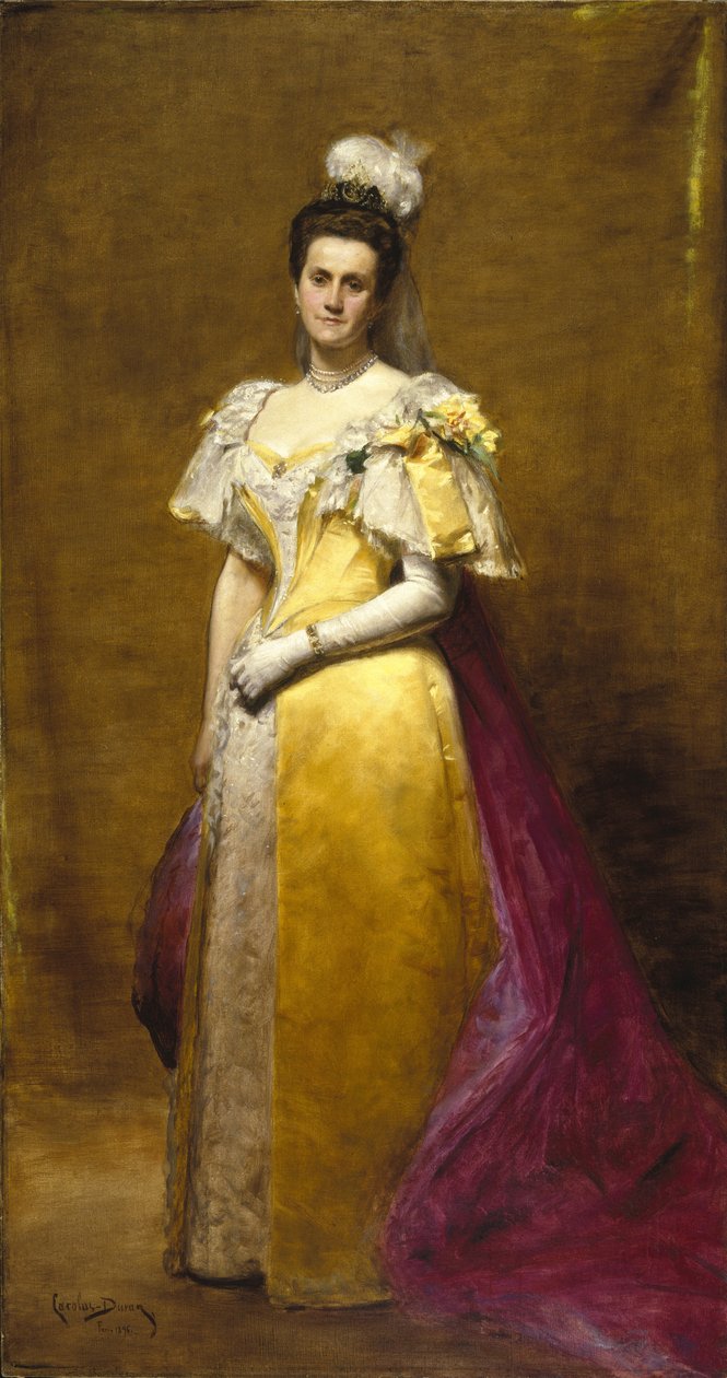 艾米莉沃伦罗布林的肖像，1896年 作者 查尔斯·埃米尔·奥古斯特·卡洛勒斯·杜兰