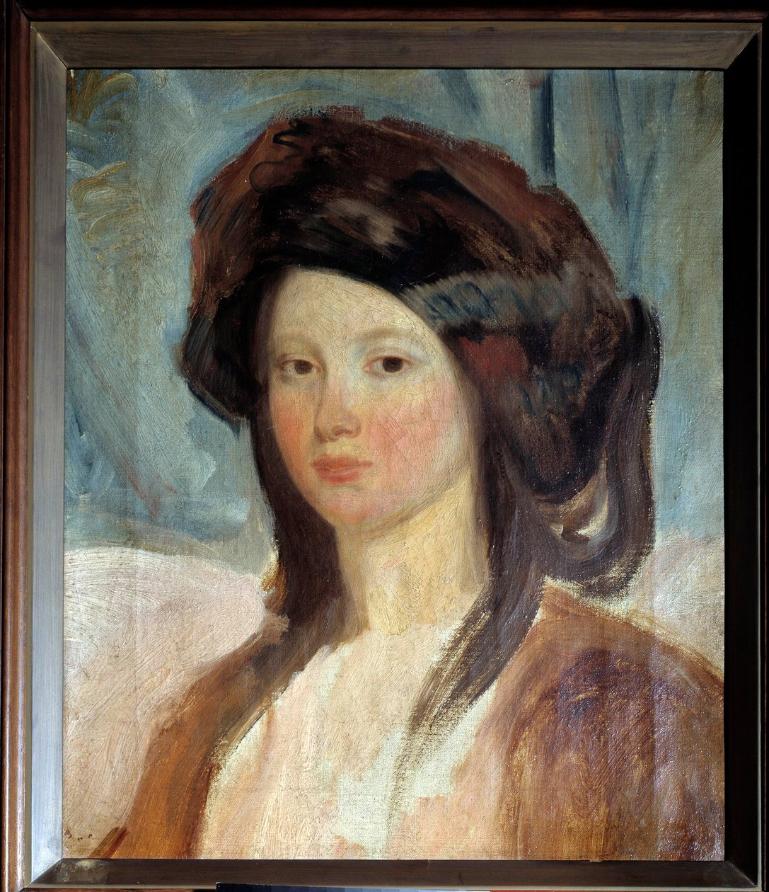 朱丽叶·杜洛埃 (1806-1883) 的肖像，维克多·雨果的女演员和情妇 查尔斯·埃米尔·尚普马丁 (Charles Emile Champmartin) 的画作 (1797-1883) 19 世纪巴黎，维克多·雨果之家 作者 查尔斯·埃米尔·卡兰德·尚马丁