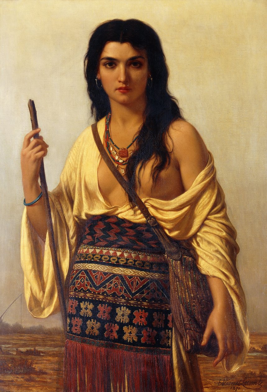 明尼哈哈（Minnehaha），1871年 作者 Charles Emile Hippolyte Vernet Lecomte