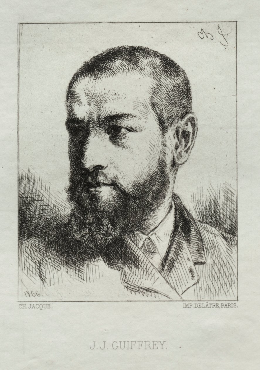 约翰·吉弗里（JJ Guiffrey），1866年。 作者 查尔斯·埃米尔·雅克
