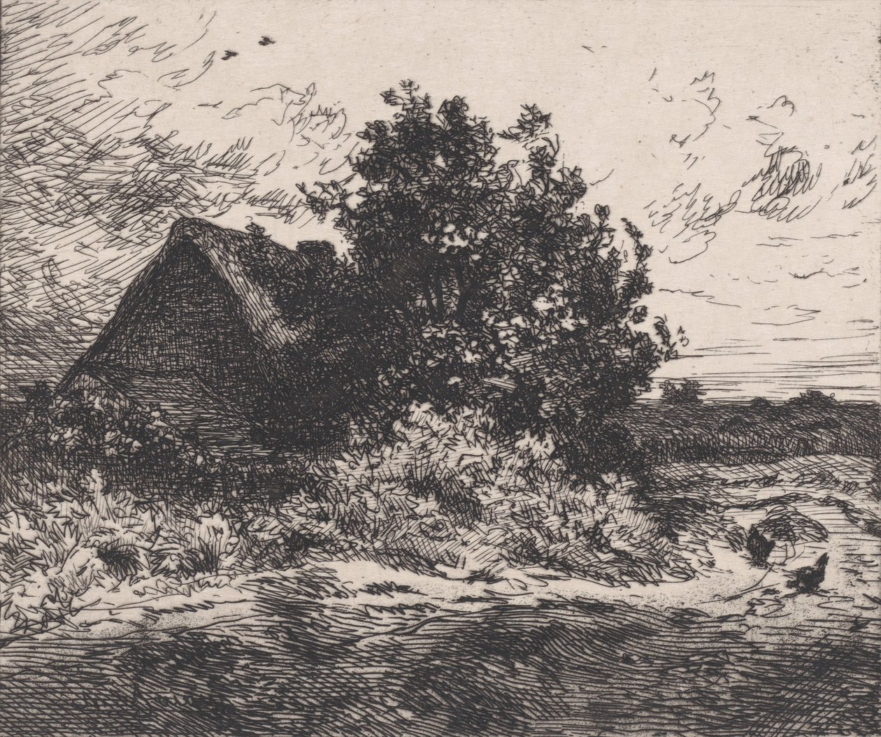 Le Buisson Kercassier，约1875-80。 作者 查尔斯·埃米尔·雅克