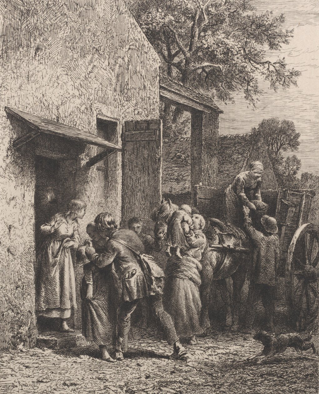 1865年的元旦早晨。 作者 查尔斯·埃米尔·雅克