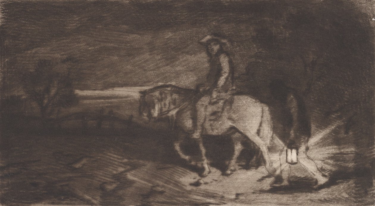 骑士报》，1848年。 作者 查尔斯·埃米尔·雅克
