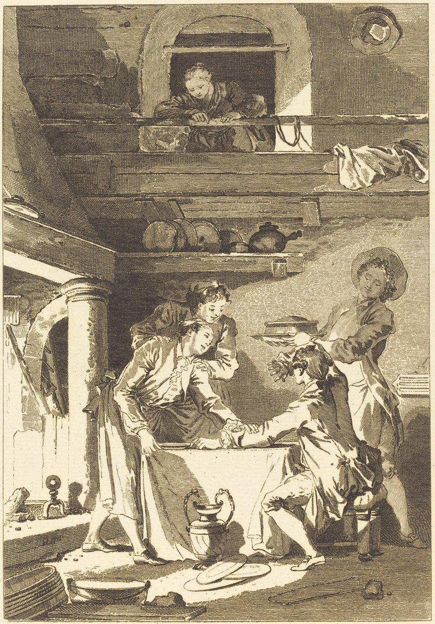 鳗鱼酱 作者 让·奥诺雷·弗拉戈纳尔 (Jean Honoré Fragonard) 之后的查尔斯·伊曼纽尔·帕塔斯