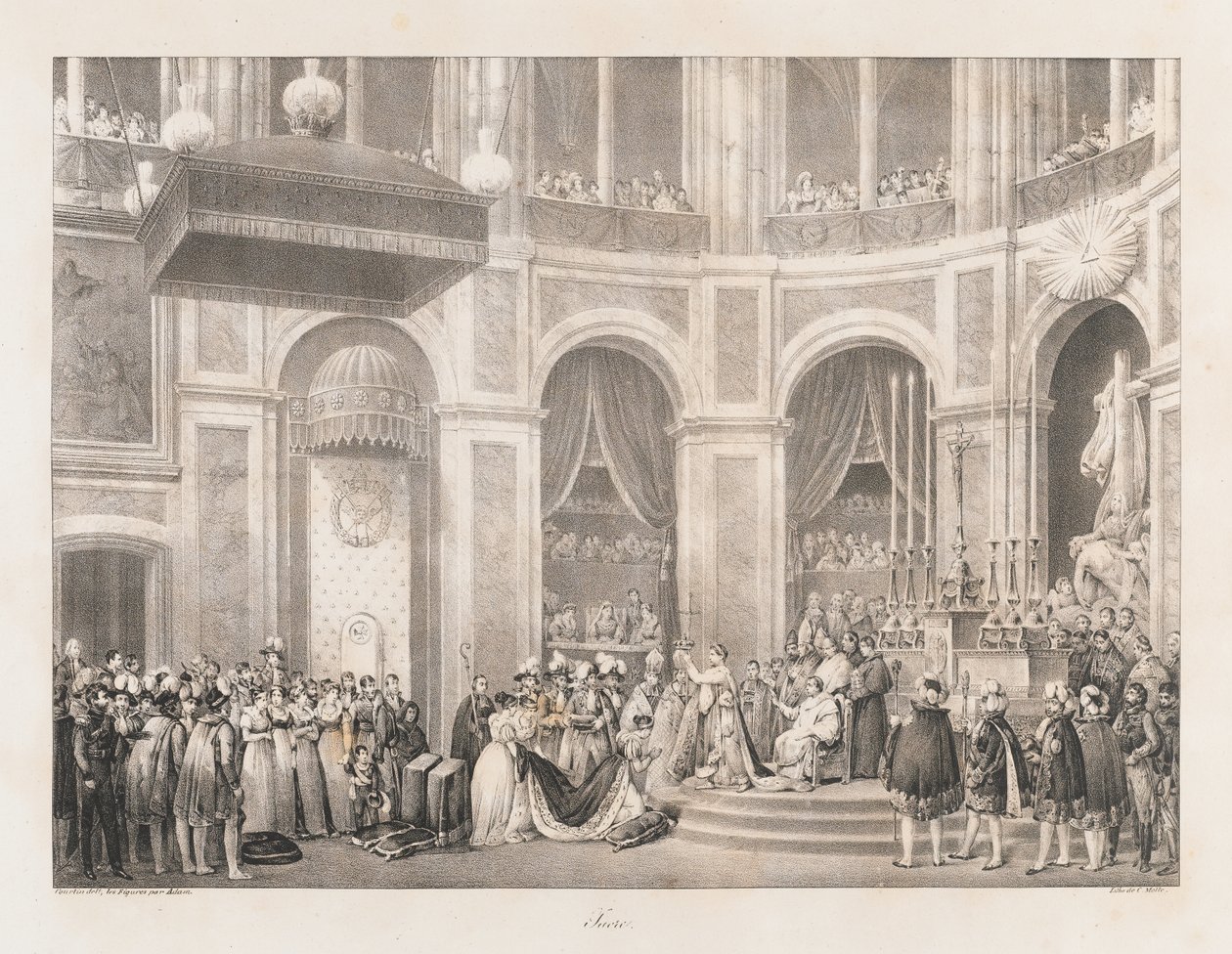 Sacre, early 19th century (litho) 作者 查尔斯·艾蒂安·皮埃尔·莫特