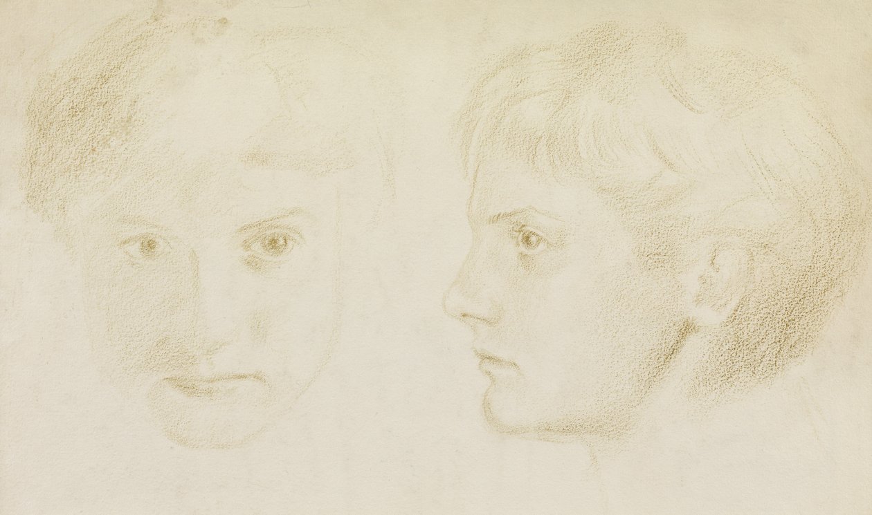 Edward Robert Hughes，1867年，16岁（粉笔在纸上） 作者 查尔斯·费尔法克斯·默里