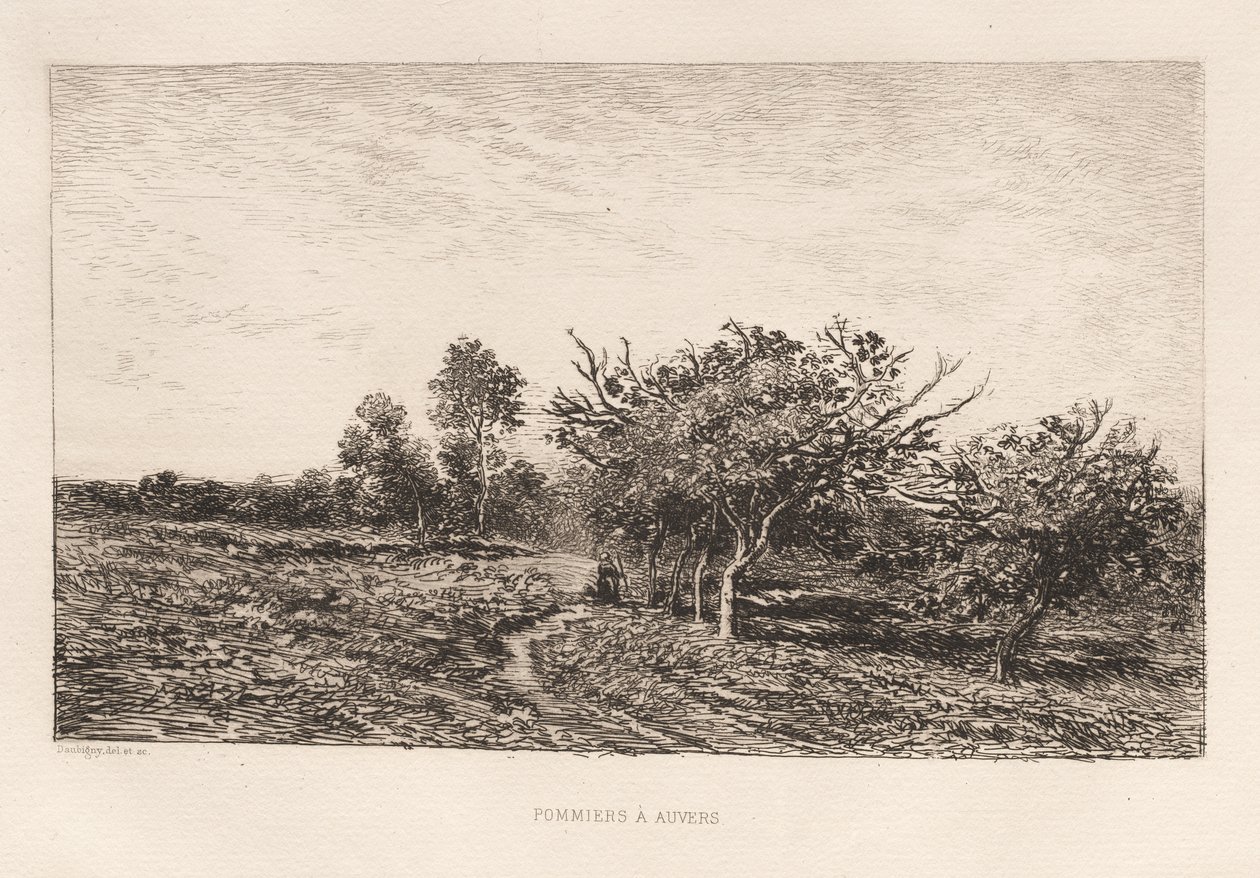 奥弗的苹果树1877年，奥弗的苹果树。 作者 查尔斯·弗朗索瓦·杜比尼