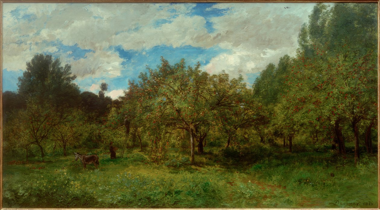 CFDaubigny，法国果园收获时 作者 查尔斯·弗朗索瓦·杜比尼