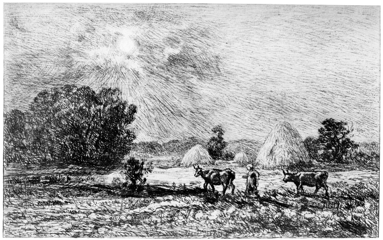 1840-1875年1924年在瓦尔蒙多瓦的克莱尔·德·吕恩 作者 查尔斯·弗朗索瓦·杜比尼