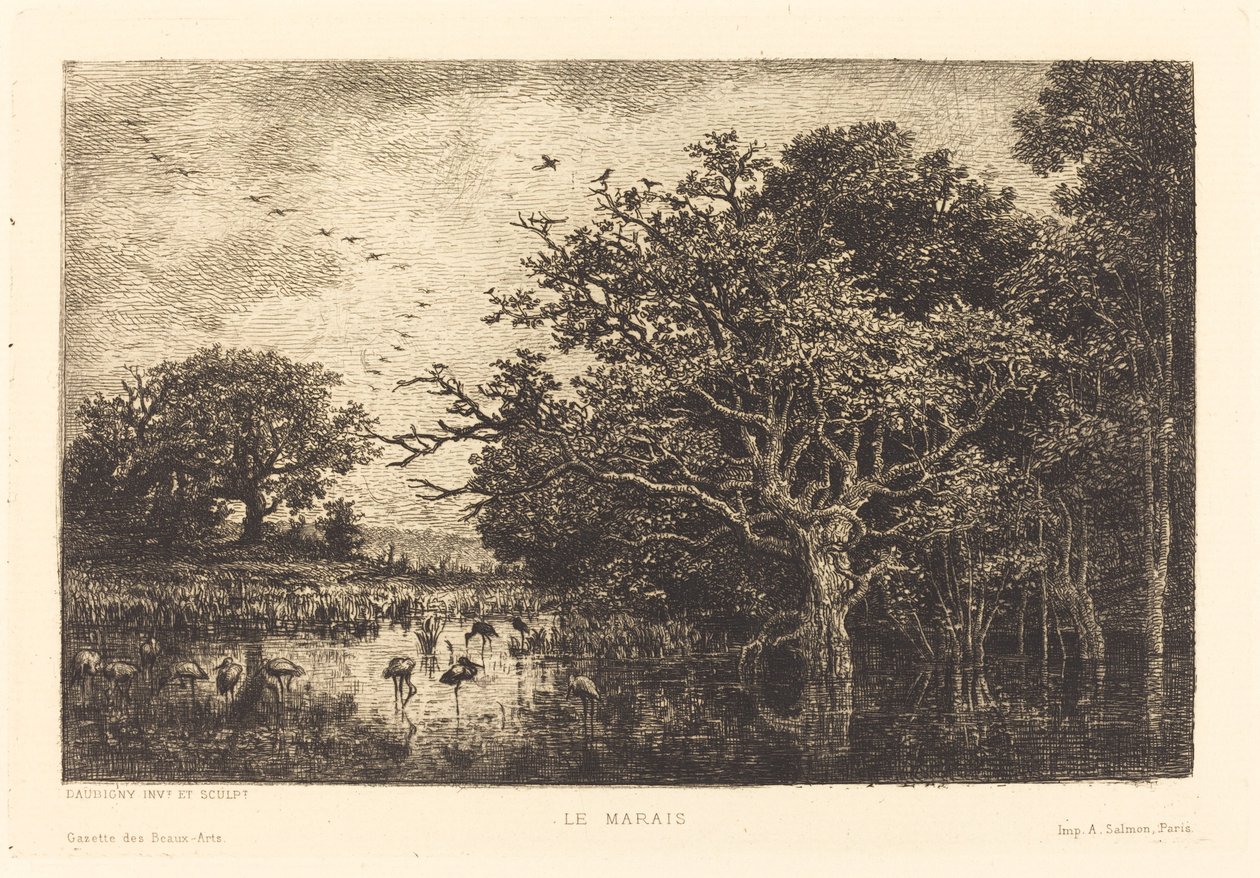 马什（Le Marais） 作者 查尔斯·弗朗索瓦·杜比尼