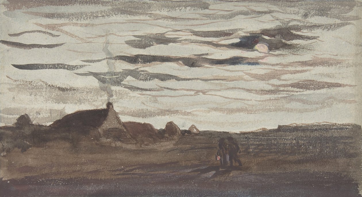 月光，约1860年。 作者 查尔斯·弗朗索瓦·杜比尼