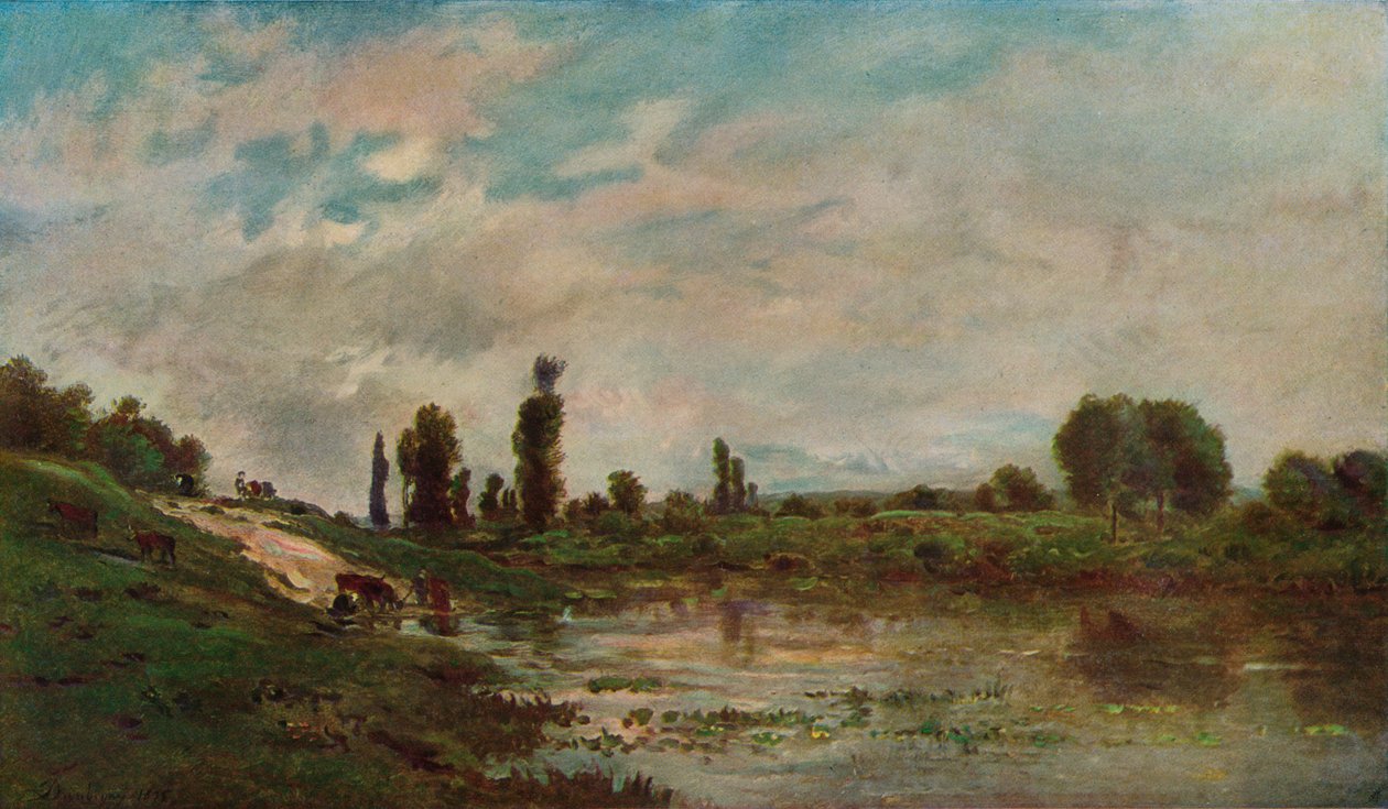 饮酒场所，c1827-1878，1906-7 作者 查尔斯·弗朗索瓦·杜比尼