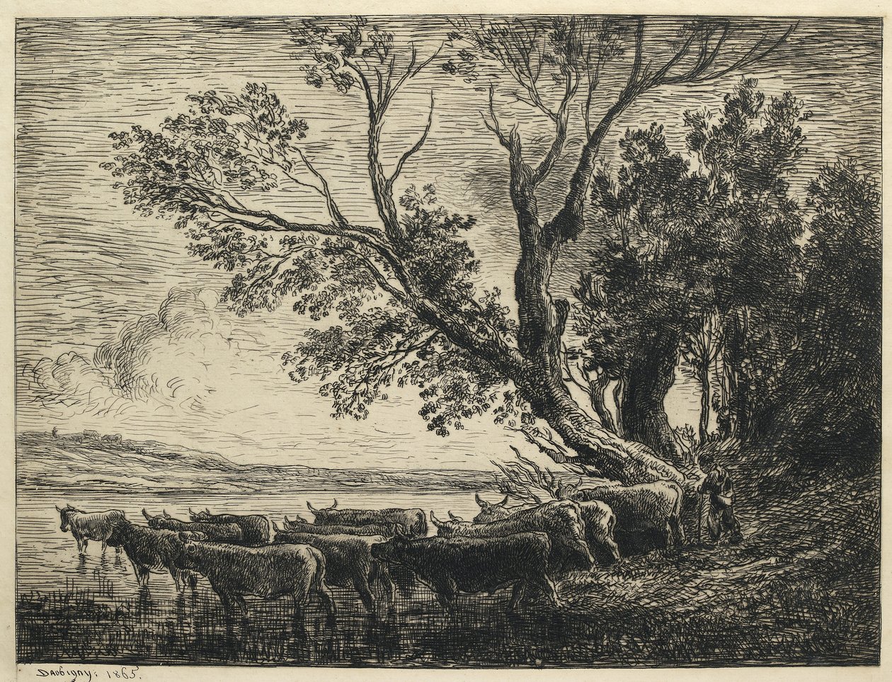 福特，1865年 作者 查尔斯·弗朗索瓦·杜比尼
